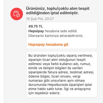 Hepsiburada Kafasına Göre İade Yapıp Parayı Ödemiyor