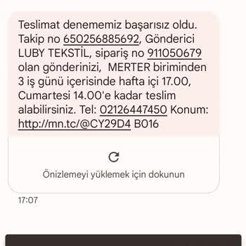 MNG Kargo 650256885692 Takip Numaralı Kargom