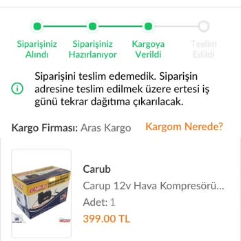 Aras Kargo Kahramankazan Şubesi Sorun Yaşattı!