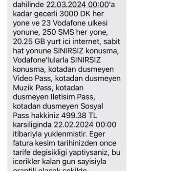 Vodafone Da Fatura Hezimeti