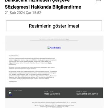 Aktif Bank Müşterisi Değilim! Mail Geliyor