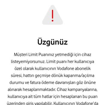 Vodafone Puan Çıkmıyor Düzenli Ödediğim Halde