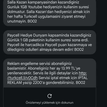 Turkcell Promosyon İnternet Paketi Beklentileri Karşılanmadı