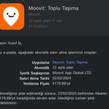 Moovit Usulsüz Ödeme Alıyor