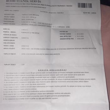 Tekrarlayan Arıza İçin Roborock Q7 Max Değişim Talebi