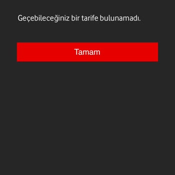 Vodafone Tarife Değişikliği Hatası