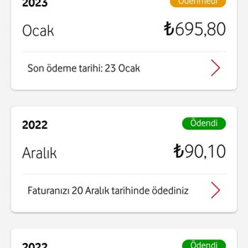 Vodafone Yurt Dışı Kullanım Aşım Bedeli