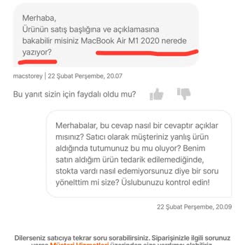Macstorey Bilgisayar Hepsiburada'da Yanlış Ürün Tepkisi Ve Müşteri Hizmetleri Hayal Kırıklığı