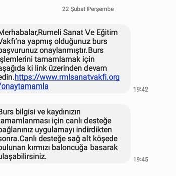 Rumeli Sanat Ve Eğitim Vakfı Burs Hakkında Şikayetim Var.