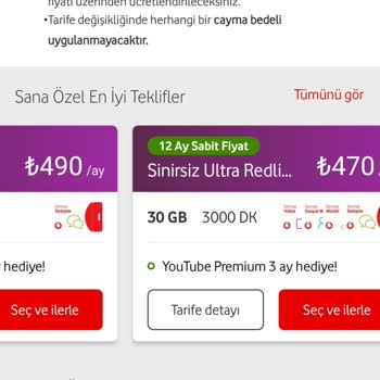 Vodafone Tarife Fiyatlarındaki Beklenmedik Artış