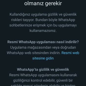 GB WhatsApp Sorunumun Çözülmesini İstiyorum