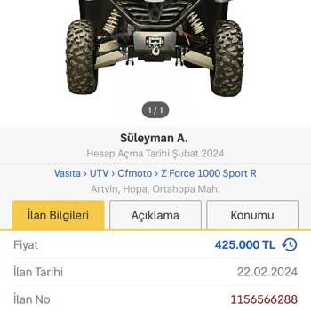Sahibinden Sahte Utv İlanı Dikkat