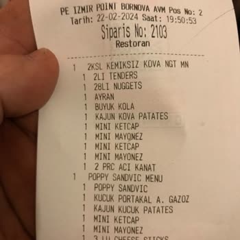 Popeyes Eksik Malzeme Gönderiyor