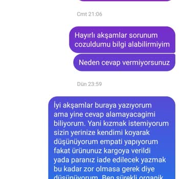 Beyruha Organic Beyruha Ürünümü Göndermedi