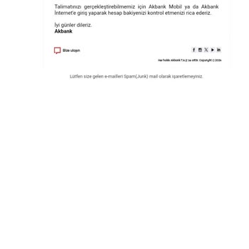 Akbank Kartımdan Para Çekildi