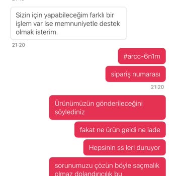 Yemeksepeti Arbys Restoranı Parasını Ödediğimiz Ürünler Gelmedi