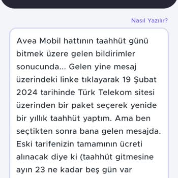 Türk Telekom Yenilenen Taahhütte Yaşanan Fatura Haksızlığı