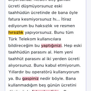 Türk Telekom Yenilenen Taahhütte Yaşanan Fatura Haksızlığı