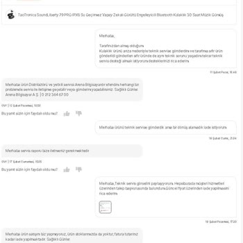 Hepsiburada Teknik Servis Sonrası İADE/DEĞİŞİM Sorunu