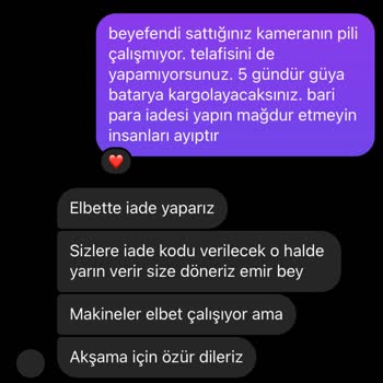 Shopier Satın Aldığım Kameranın Sorunları Ve İade Talebim