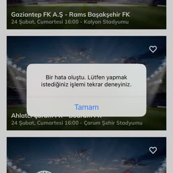Passolig Bir Hata Oluştu Hatası