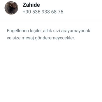 WhatsApp Eskiden Engellediğim Kişiye Neden Bugün Engelledin Yazıyor