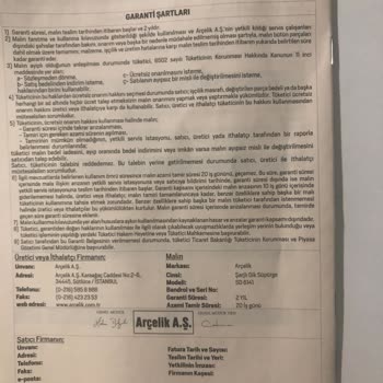 Arçelik Dik Süpürge Arızası