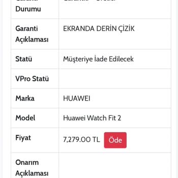 Ouno Service Huawei Saatimdeki Ekran Sorunu Ve Servis Fiyaskosu