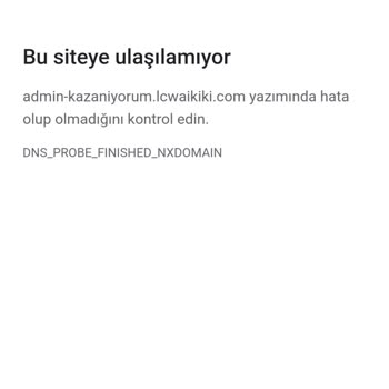 LC Waikiki Kazanıyorum Uygulaması E Posta Onay Hatası