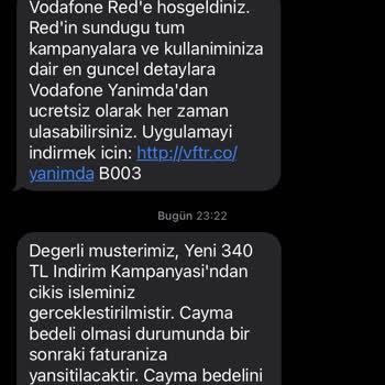 Vodafone Cayma Bedeli Saçmalığı