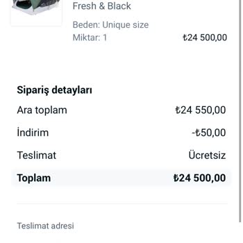 Quechua Decathlon İptal Edilen Sipariş