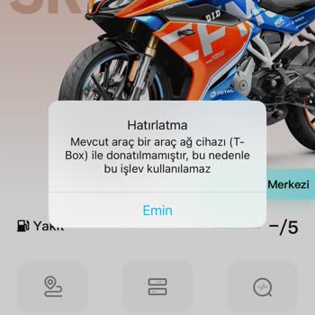CFMOTO 250NK T-Box Yok Uyarısı