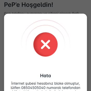 Pep Müşteri Hizmetleri Ve Hesap Blokesi.
