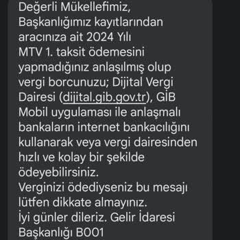 Gelir İdaresi Başkanlığı Arabam Olmadığı Halde Vergi İsteniyor
