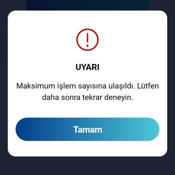 Paycell Maksimum İşlem Hatası