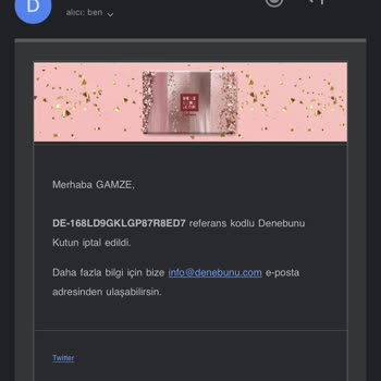 Denebunu İptal Edilen Sipariş