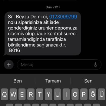Watsons Bilgim Olmadan İade Edildi