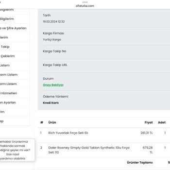 Ofisturka Mağazacılık Ulaşılamayan Firma