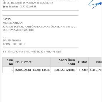 Karaca Züccaciye Karaca Kahve Makinesini Teslim Etmiyor