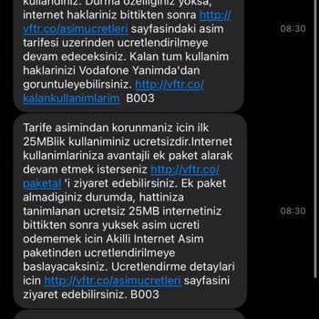 Vodafone Net 11 Dakikada 5 GB İnternet Nasıl Biter?