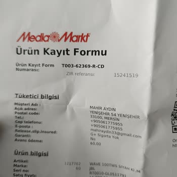 Media Markt Mersin Forum Garanti Anlayışı.