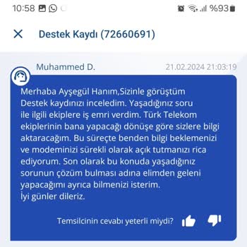 TurkNet Hizmet Kalitesizliği, Arızanın Giderilememesi