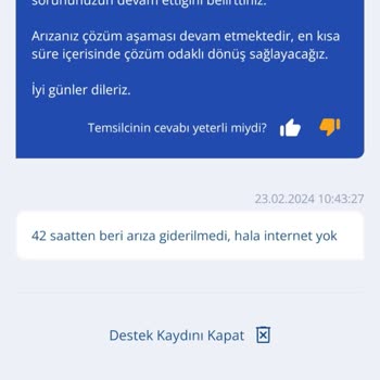 TurkNet Hizmet Kalitesizliği, Arızanın Giderilememesi