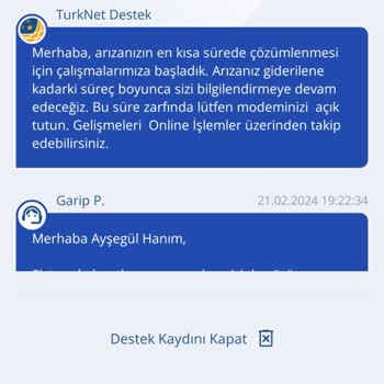 TurkNet Hizmet Kalitesizliği, Arızanın Giderilememesi