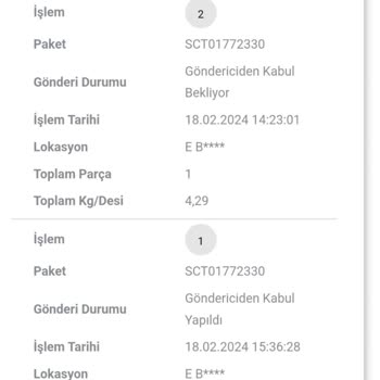 Scotty Teslim Edilmeyen Kargo