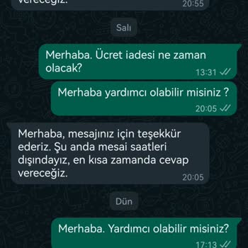 Buna Gidelim (bunagidelim.net) Bunagidelim.net İptal Olan Gösteri İçin Ücret İadesi Yapmıyor