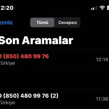 0850 480 99 76 Sürekli Arayan Numaradan Rahatsızlık Duyuyorum