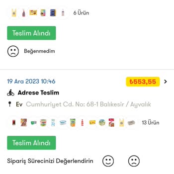 Şok Market Faturamı İletmiyor