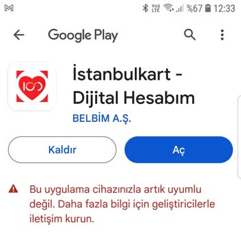 İstanbulkart Uygulamasını Kullanamamak