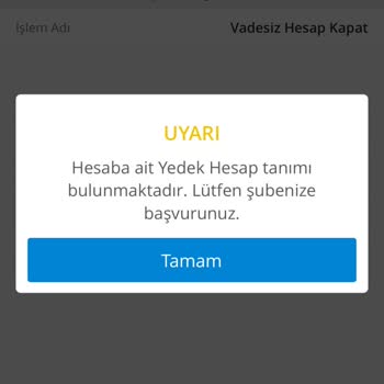 Denizbank Yedek Hesap Tanımı